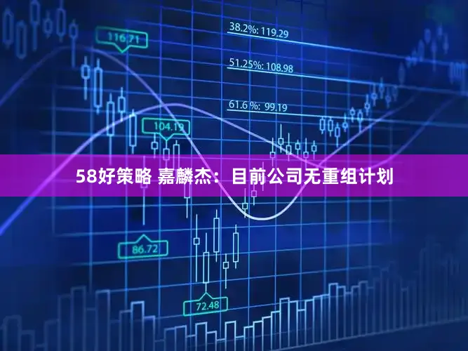 58好策略 嘉麟杰：目前公司无重组计划