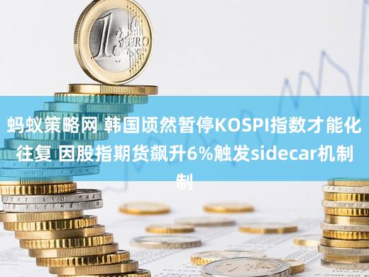 蚂蚁策略网 韩国顷然暂停KOSPI指数才能化往复 因股指期货飙升6%触发sidecar机制