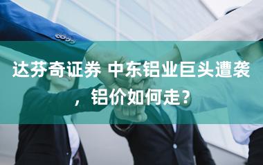 达芬奇证券 中东铝业巨头遭袭,铝价如何走?