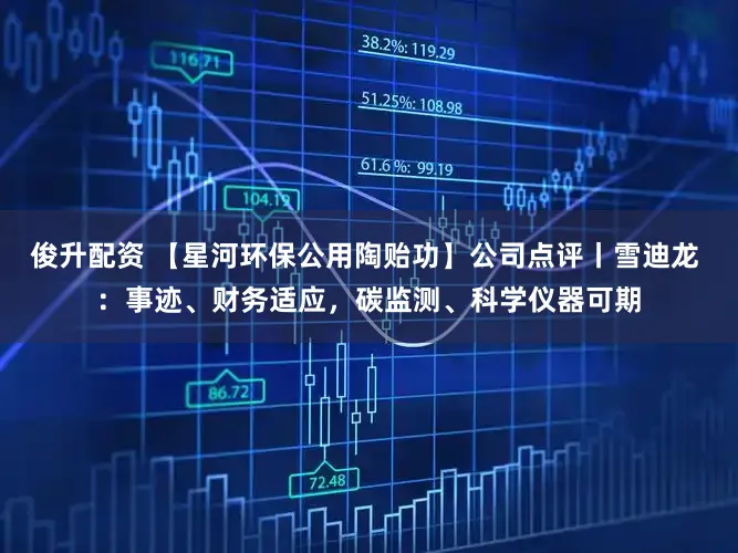 俊升配资 【星河环保公用陶贻功】公司点评丨雪迪龙 :事迹、财务适应,碳监测、科学仪器可期
