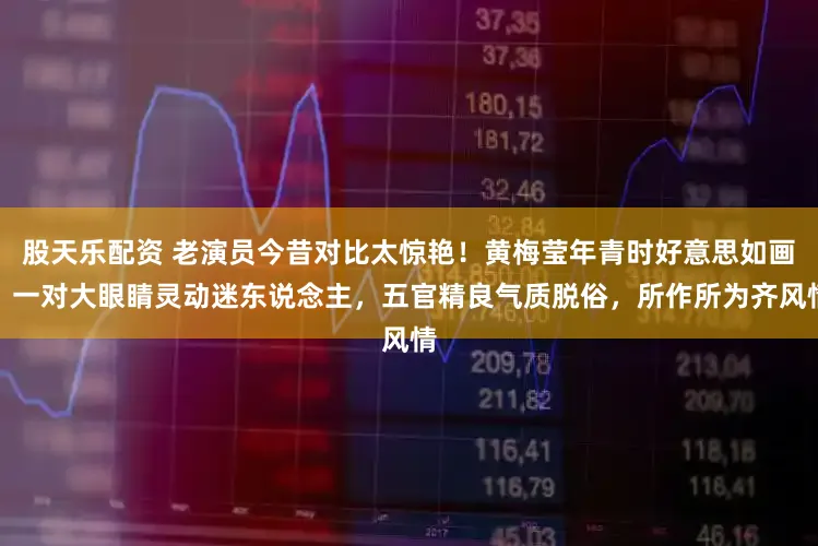 股天乐配资 老演员今昔对比太惊艳！黄梅莹年青时好意思如画，一对大眼睛灵动迷东说念主，五官精良气质脱俗，所作所为齐风情