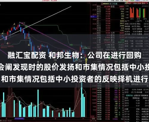 融汇宝配资 和邦生物：公司在进行回购股份出售操作时，会阐发现时的股价发扬和市集情况包括中小投资者的反映择机进行